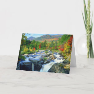 Flume Falls Adirondack Mountains Card