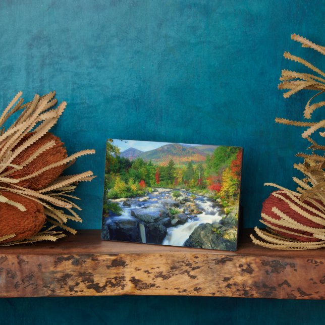 Flume Falls |  Adirondack Mountains Plaque (Side)