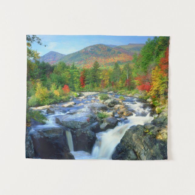 Flume Falls |  Adirondack Mountains Tapestry (Front (Horizontal))