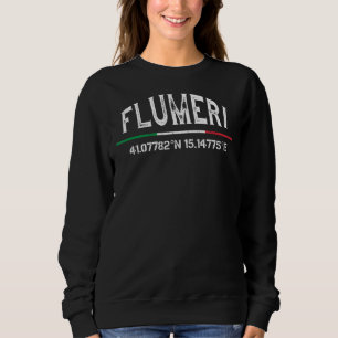 Flumeri Italy Avellino GPS Coordinates Sweatshirt