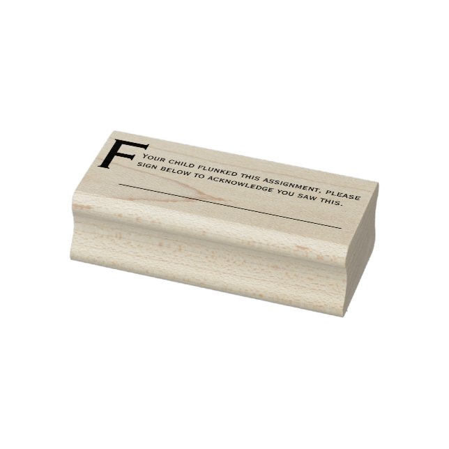 Flunked Comment Teachers Custom Rubber Stamp (Stamp)