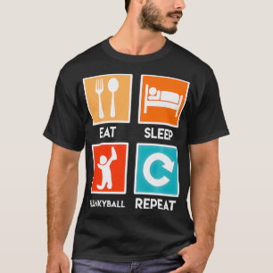 Flunky Ball drinking game Flunkyball Eat Sleep Rep T-Shirt