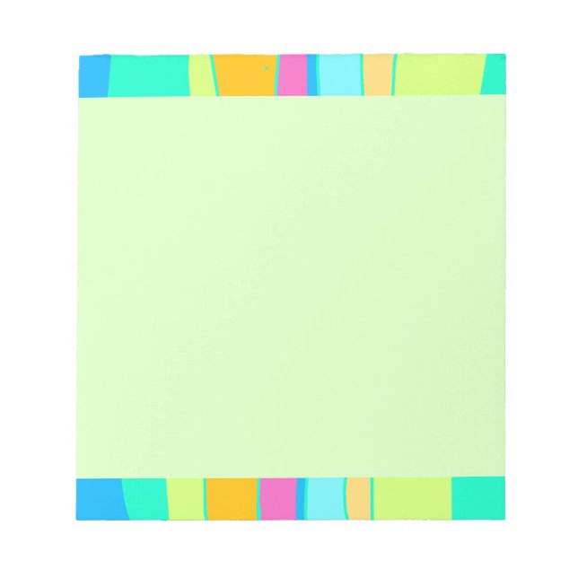 Fluo Multicoloured Notepad (Front)