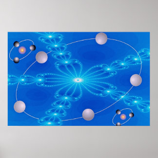 Fluorescent arms dimension poster