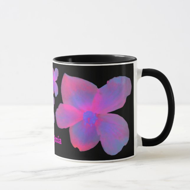Fluorescent Begonia Customisable Mug (Right)