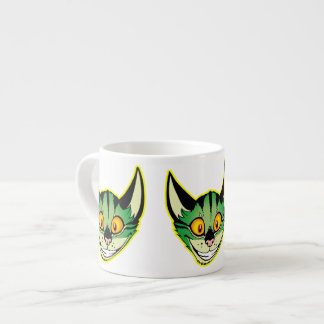 Fluorescent Cartoon Cat Espresso Mug
