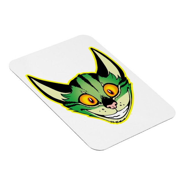 Fluorescent Cartoon Cat Flexible Magnet (Right Side)