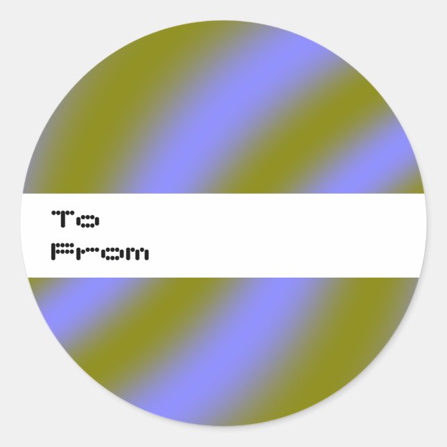Fluorescent Clouds Custom Gift ta Classic Round Sticker (Front)