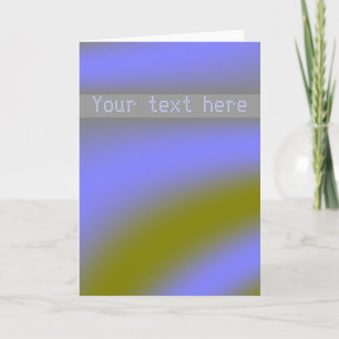 Fluorescent Clouds Custom Greeting Card