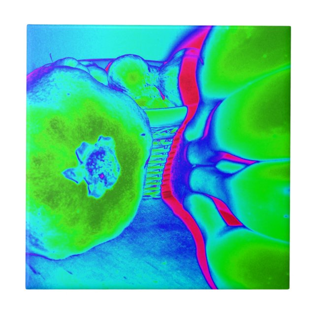 fluorescent fruit green tile (Front)