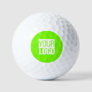 fluorescent green - add your logo golf balls