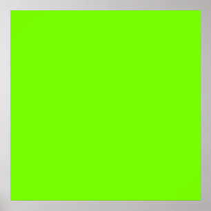 fluorescent green background poster