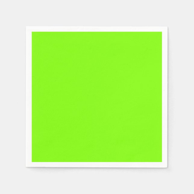 fluorescent green -blank  napkin (Front)