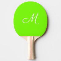 fluorescent green  -  monogrammed 