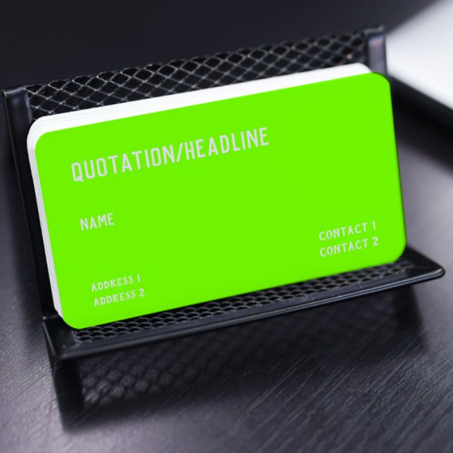 fluorescent green  -  QR code Business Card (Creator Uploaded)