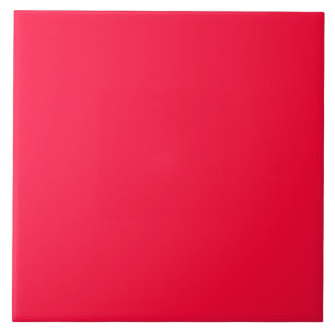 Fluorescent Orange Neon Red Personalised Tile