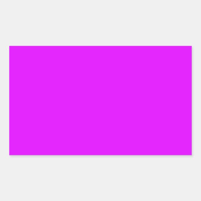 Fluorescent Purple Rectangular Sticker (Front)