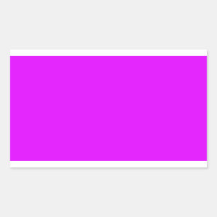 Fluorescent Purple Rectangular Sticker