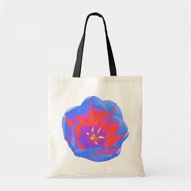 Fluorescent Tulip Budget Tote Bag (Front)