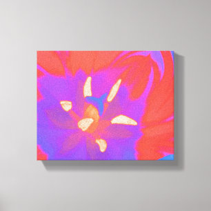 Fluorescent Tulip Canvas Print