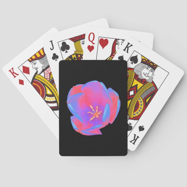 Fluorescent Tulip Playing Cards (Back)
