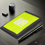 Fluorescent  yellow - add your  logo  Trifold Wallet<br><div class="desc">The Fluorescent Yellow Trifold Wallet combines functionality with eye-catching style. Made for those who value organisation and individuality, this wallet lets you add your own logo for a personalised, professional, or promotional touch. Its bold fluorescent yellow colour ensures it stands out in your pocket or bag, while the durable design...</div>