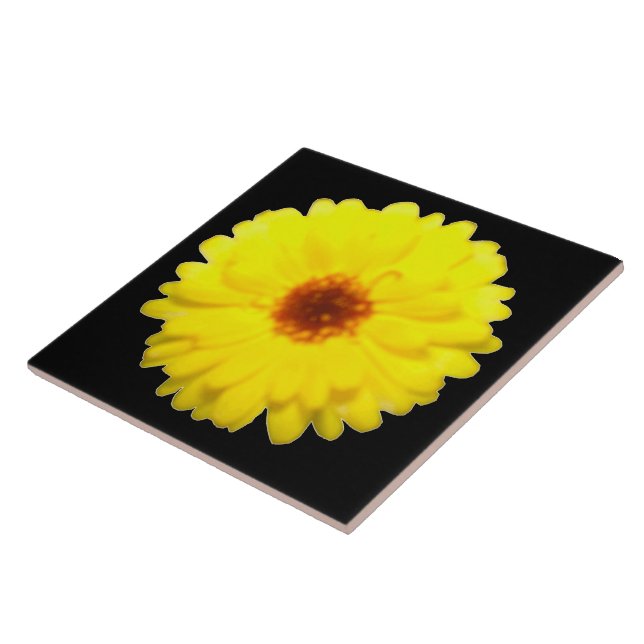 Fluorescent Yellow Marigold Tile (Side)