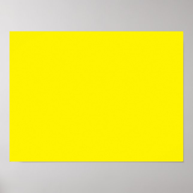Fluorescent Yellow Poster (Front)