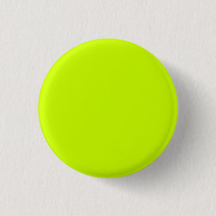 Fluorescent Yellow Simple Single Colour 3 Cm Round Badge