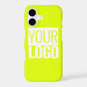 fluorescent yellow solid colour -add your bold log
