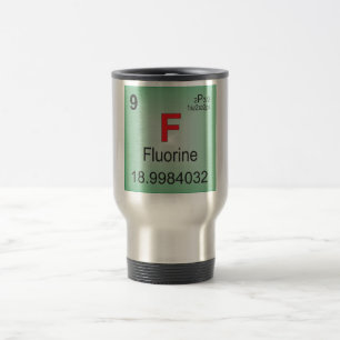 Fluorine Individual Element of the Periodic Table Travel Mug