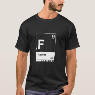 Fluorine with atomic emission spectrum minimalist T-Shirt