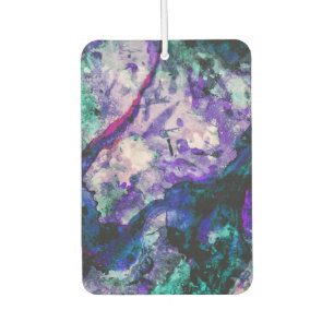 Fluorite Crystal Geode Marble Abstract Car Air Freshener
