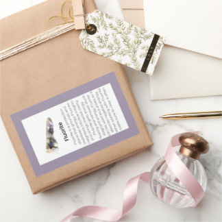 Fluorite Crystal Meaning Jewellery Gemstone Packag Rectangular Sticker