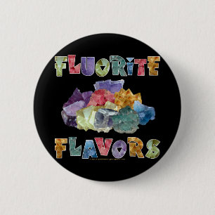 Fluorite Flavours 6 Cm Round Badge