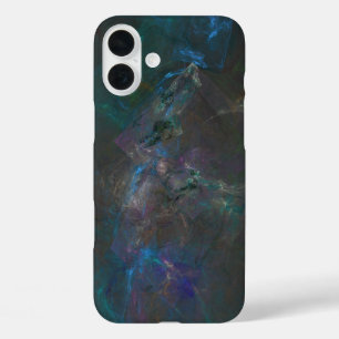 Fluorite Genius Stone abstract art   iPhone 16 Plus Case