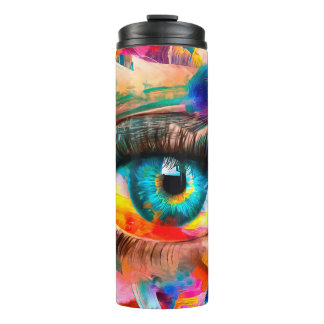 “Fluorite” - oil painting. Conceptual abstract pic Thermal Tumbler