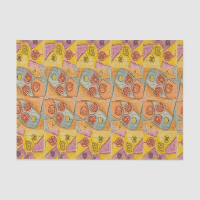 Flush colors tissue paper (Front)