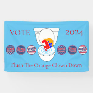 Flush The Orange Clown Thunder_Cove Banner