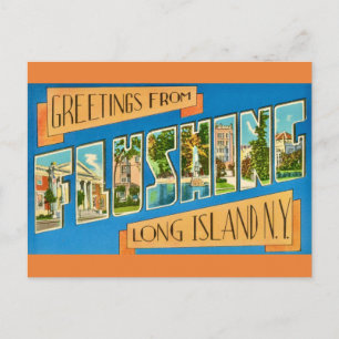Flushing NY Greeting Postcard
