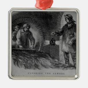 Flushing the Sewers Metal Tree Decoration