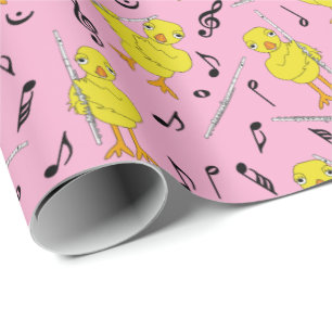 Flute Chick Flute Music Notes Tank Top Wrapping Paper