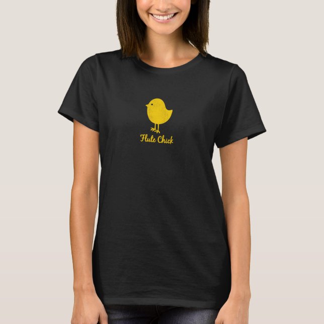 Flute Chick  Graphic T-Shirt (Front)