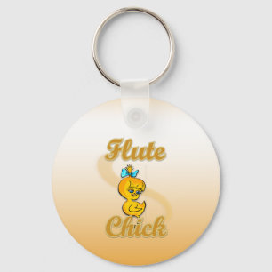 Flute Chick Key Ring