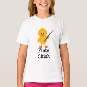 Flute Chick Kids Ringer Tee