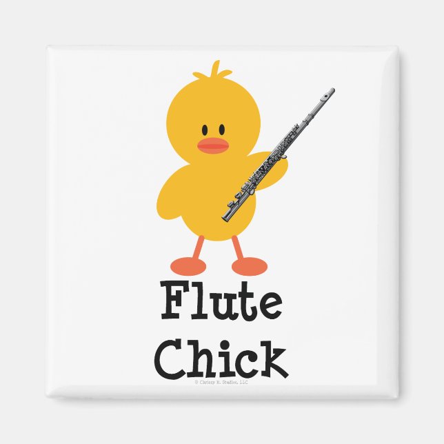 Flute Chick Magnet (Front)