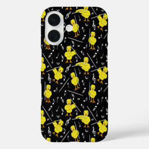 Flute Chick Music Notes iPhone 16 Case