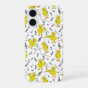 Flute Chick Music Notes iPhone 16 Case