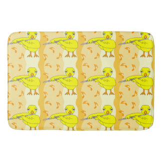 Flute Chick Pattern Bath Mat