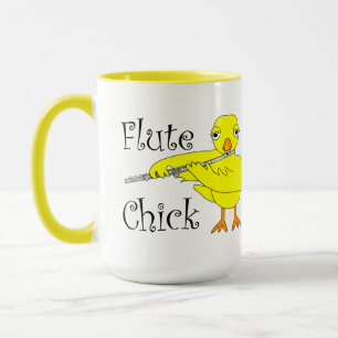 Flute Chick Text Mug
